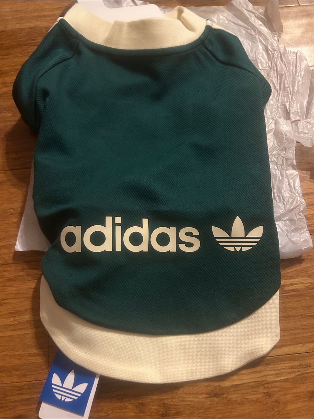 Adidas Originals Pet Tracksuit Zip-Up Jacket Dogs Cats Collection KU6861 size M - Picture 6 of 6